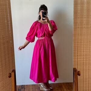 BALI ELF Eva Cutout Dress in Fuchsia